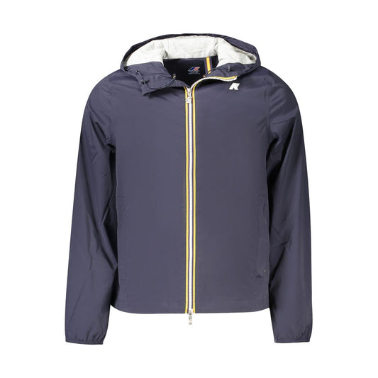 K-WAY Blaue Nylon Herren Jacke