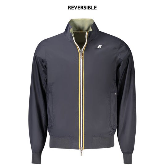 K-WAY Blaue Nylon Herren Jacke