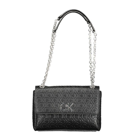 Calvin Klein Schwarze Polyester Handtasche