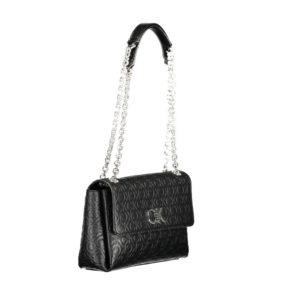 Calvin Klein Schwarze Polyester Handtasche