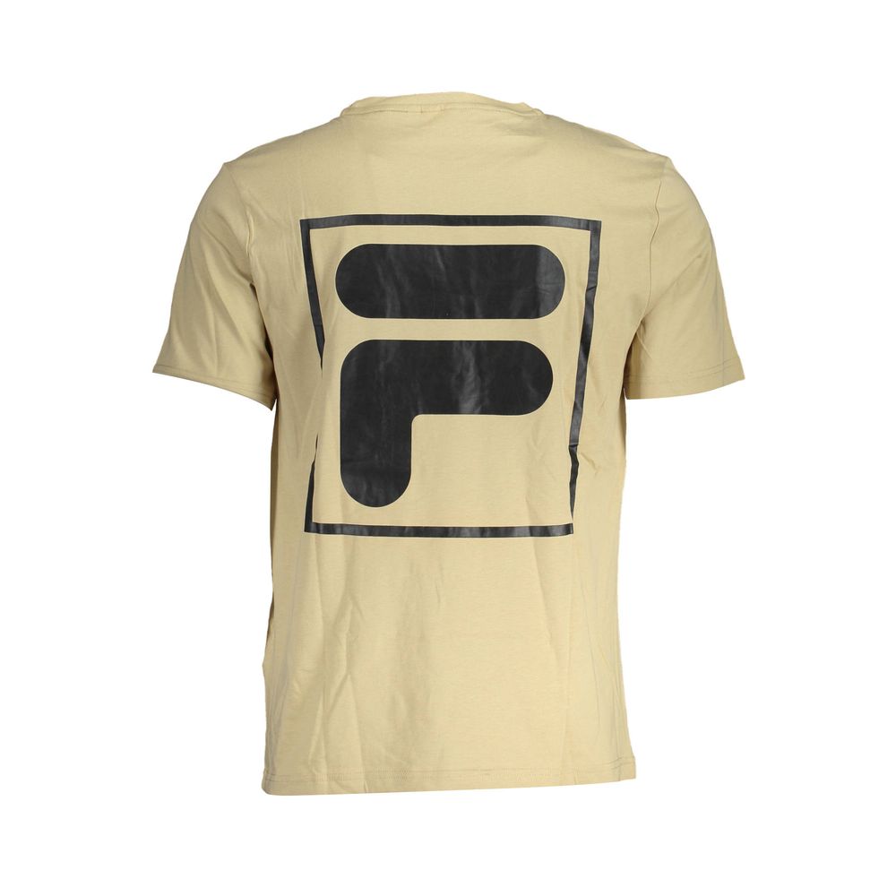 Fila Beigefarbenes T-Shirt aus Baumwolle