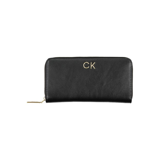 Calvin Klein Schwarzes Polyester Portemonnaie