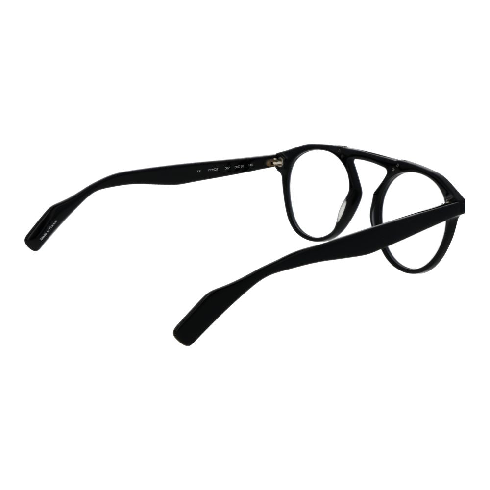 Yohji Yamamoto Schwarze Kunststoffbrille (Rahmen)