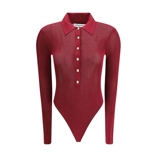 Self-Portrait Strick-Bodysuit