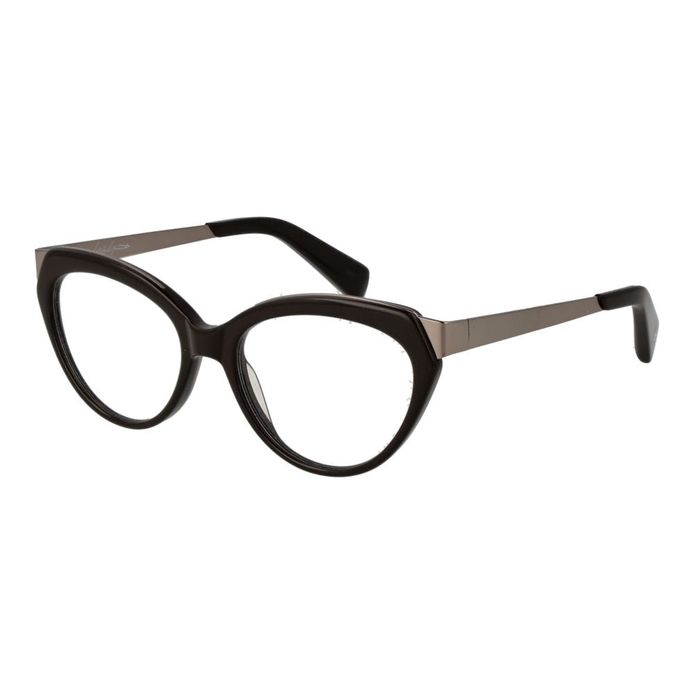 Yohji Yamamoto Brillenrahmen aus braunem Acetat
