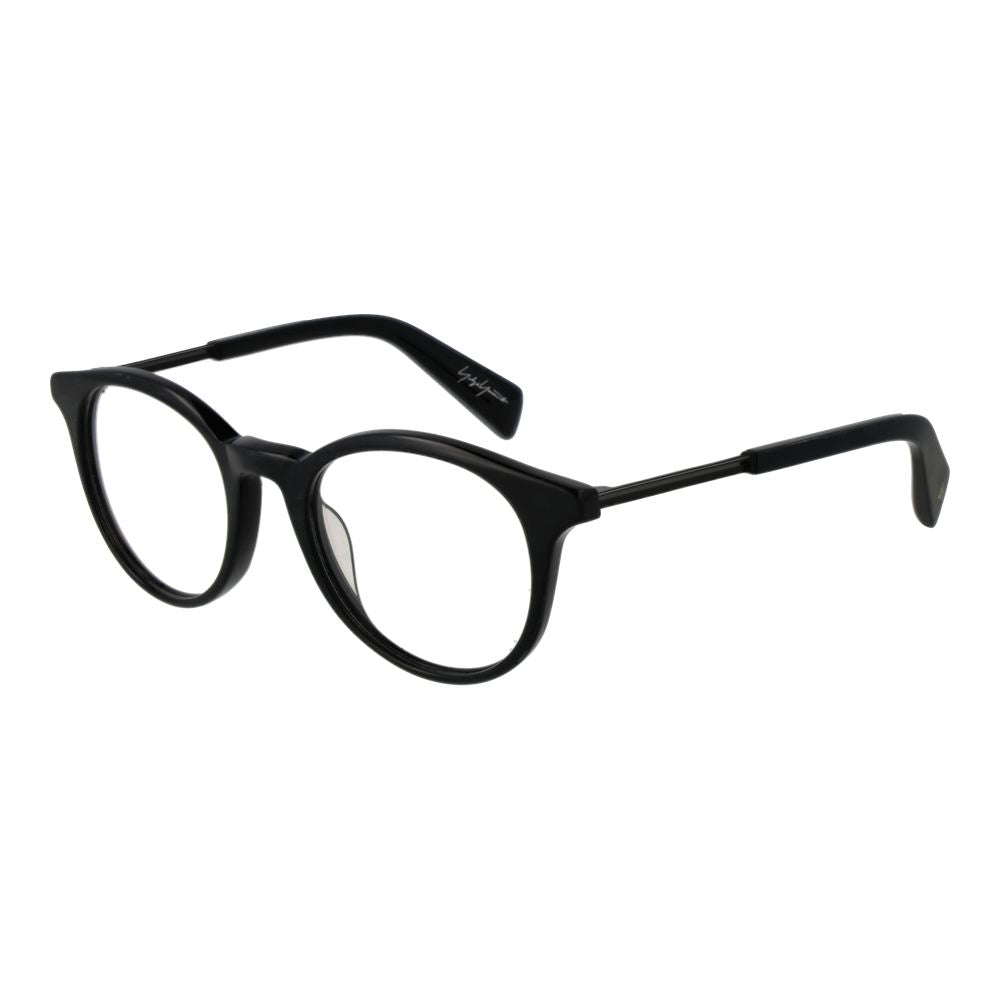 Yohji Yamamoto Schwarze Kunststoff-Brille (Gestelle)