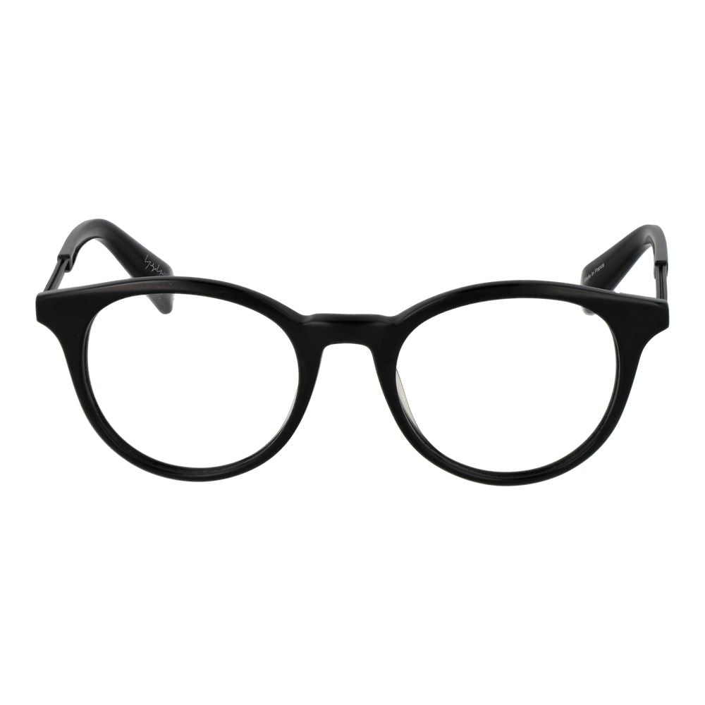 Yohji Yamamoto Schwarze Kunststoff-Brille (Gestelle)