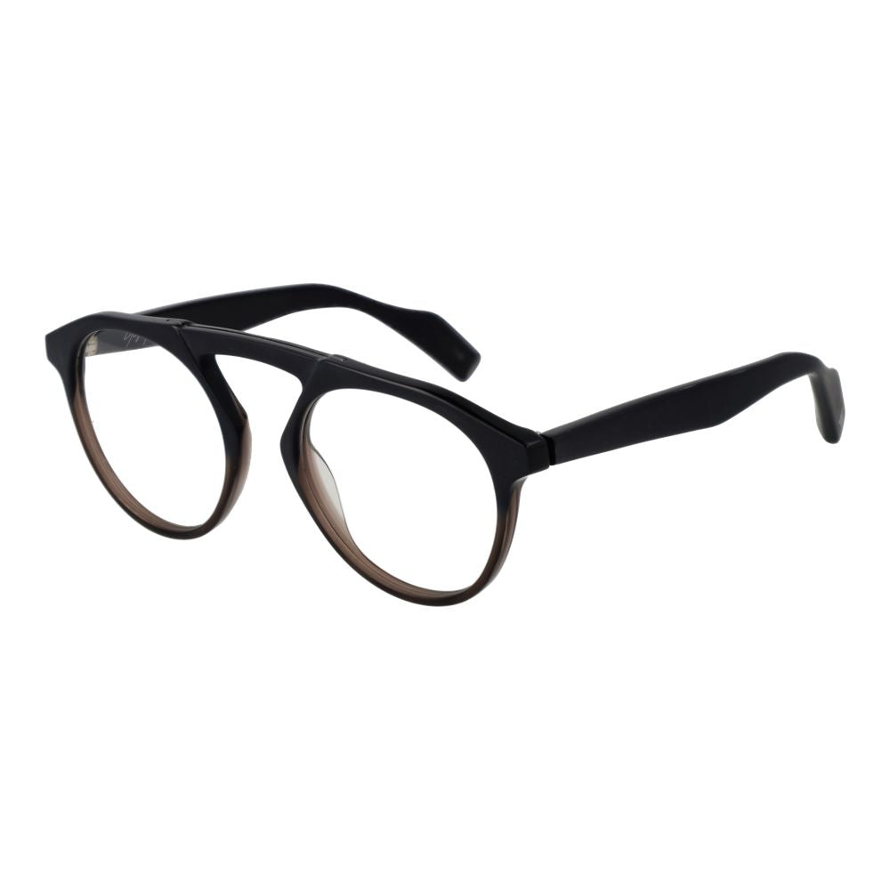 Yohji Yamamoto Schwarze Kunststoff-Brille (Gestelle)