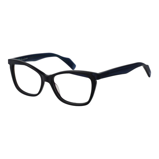 Yohji Yamamoto Blaue Kunststoff-Brille (Gestelle)