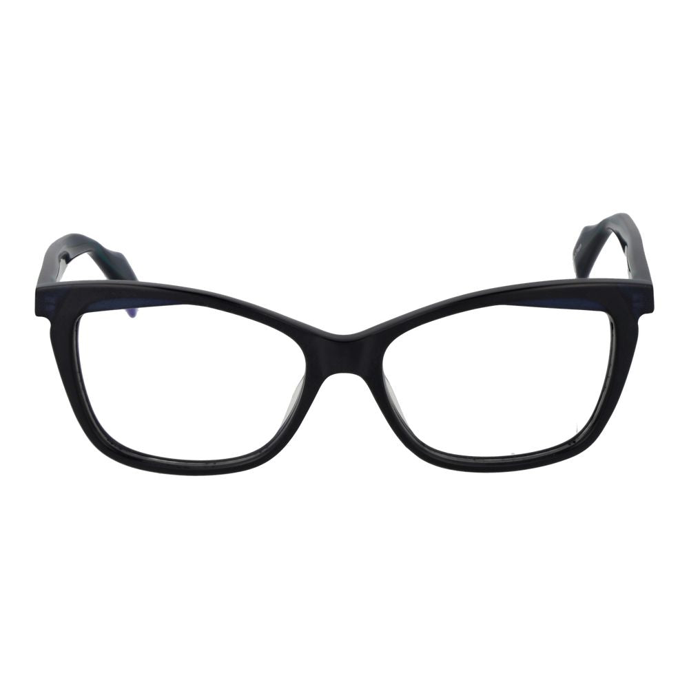 Yohji Yamamoto Blaue Kunststoff-Brille (Gestelle)
