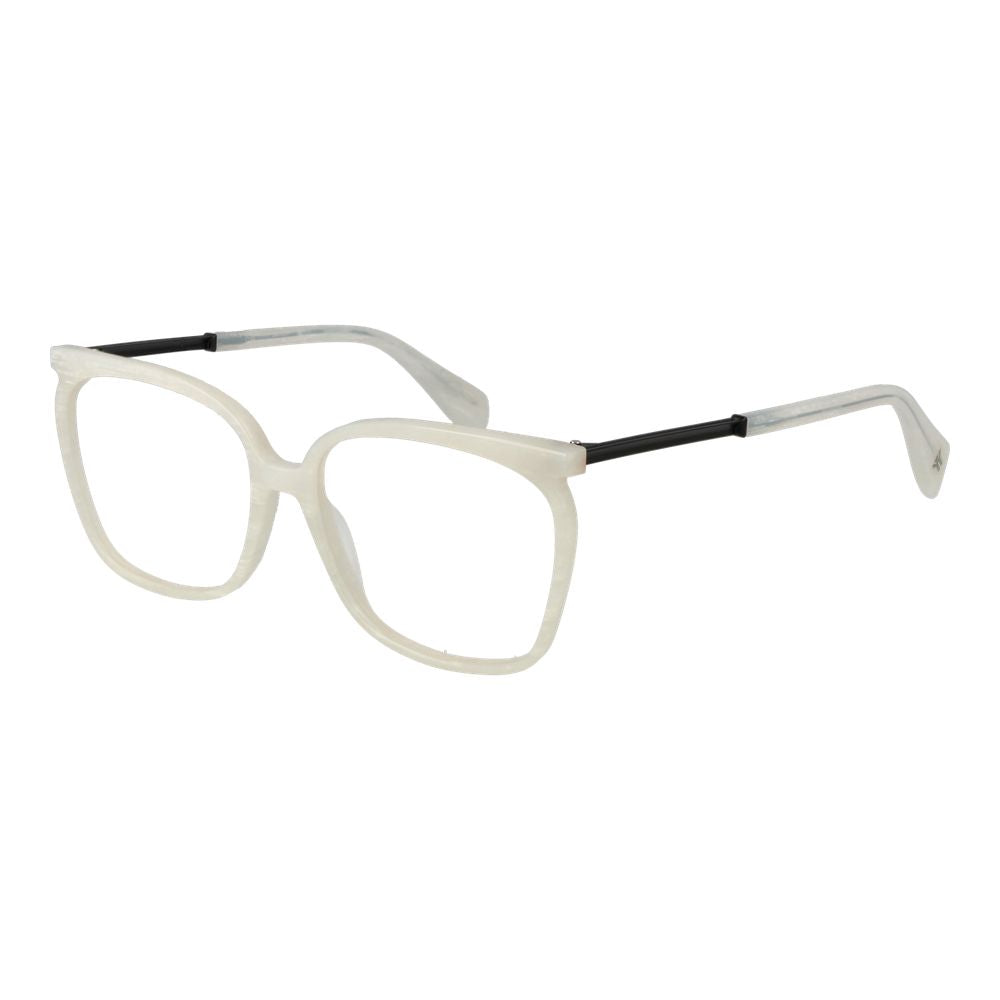 Yohji Yamamoto Weiße Kunststoff-Brille (Gestell)