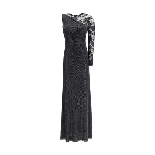 Self-Portrait Langes Kleid aus Spitze und Strass