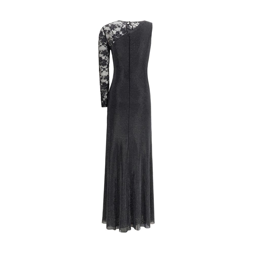 Self-Portrait Langes Kleid aus Spitze und Strass
