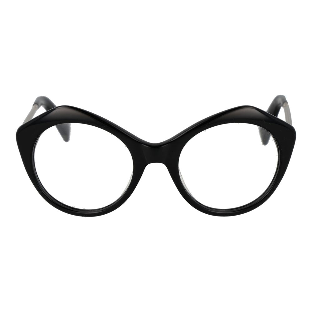 Yohji Yamamoto Schwarze Acetat-Brillengestelle