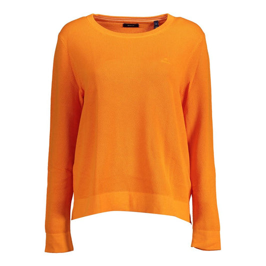 Gant Orangefarbener Baumwollpullover