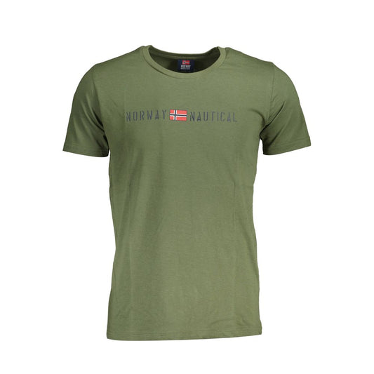 Norway 1963 T-Shirt aus grüner Baumwolle