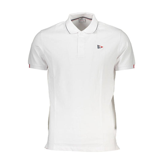 Scuola Nautica Weißes Baumwoll-Poloshirt