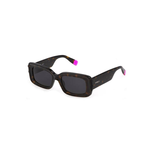 Furla Braune Plastiksonnenbrille