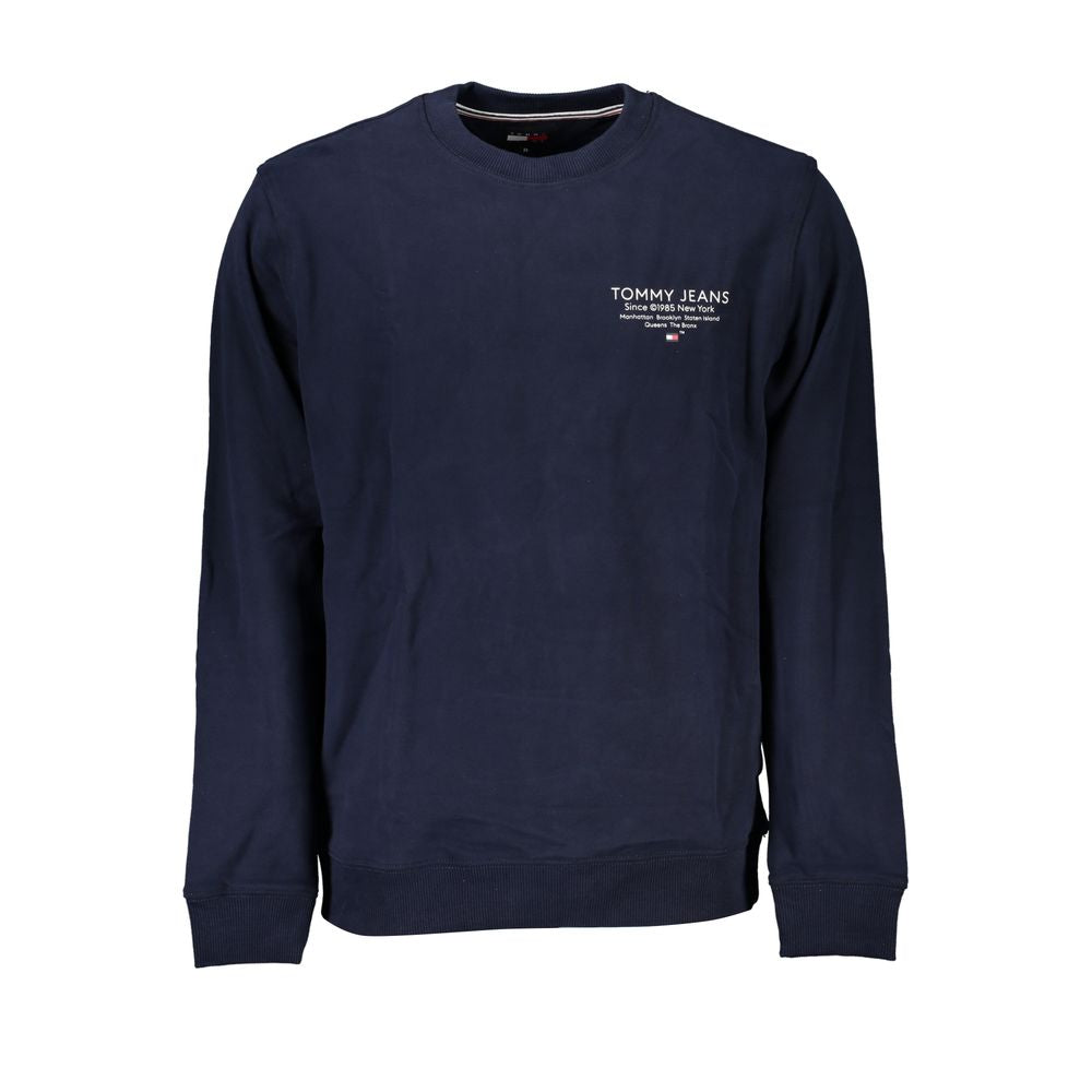 Tommy Hilfiger Blauer Bio-Baumwollpullover für Männer