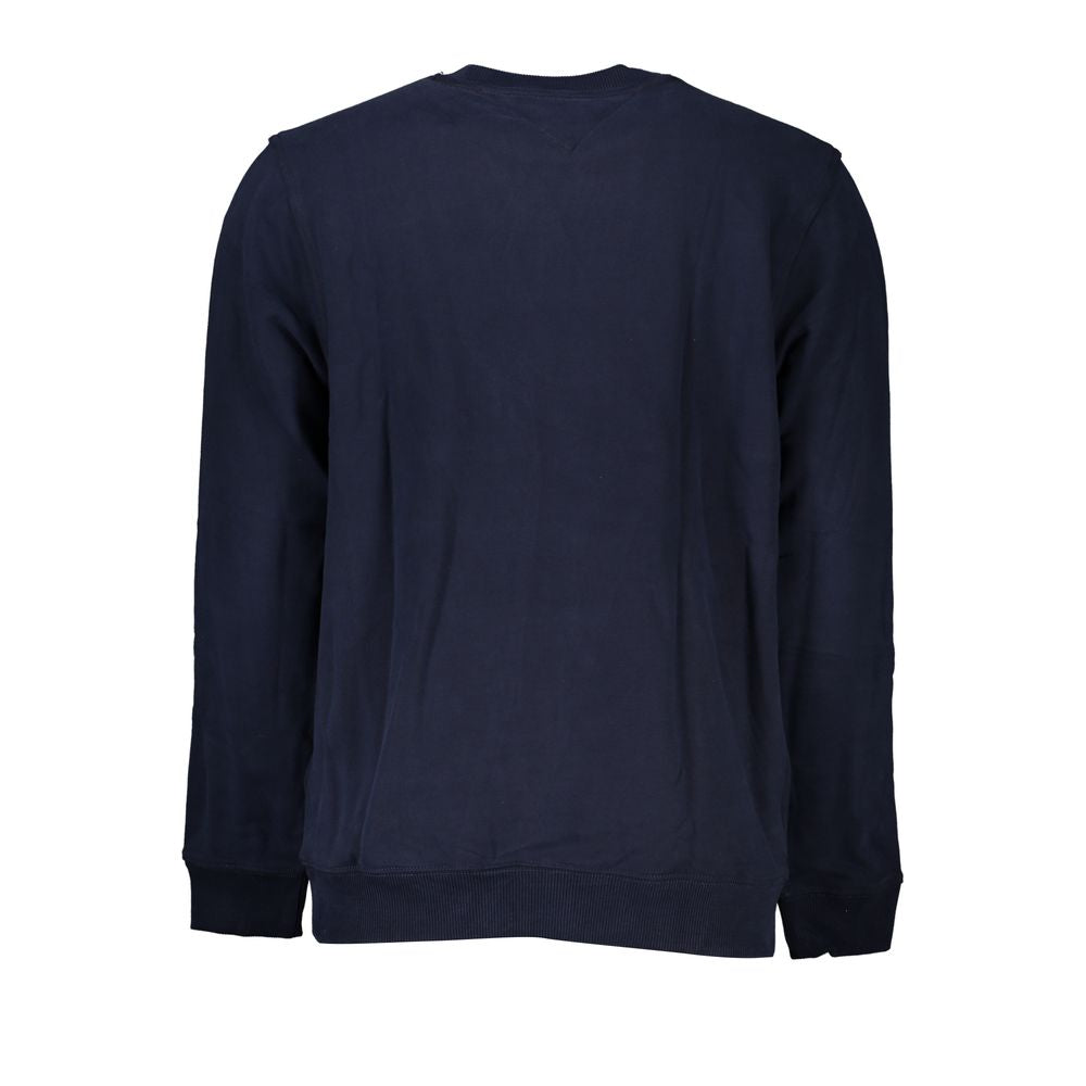 Tommy Hilfiger Blauer Bio-Baumwollpullover für Männer