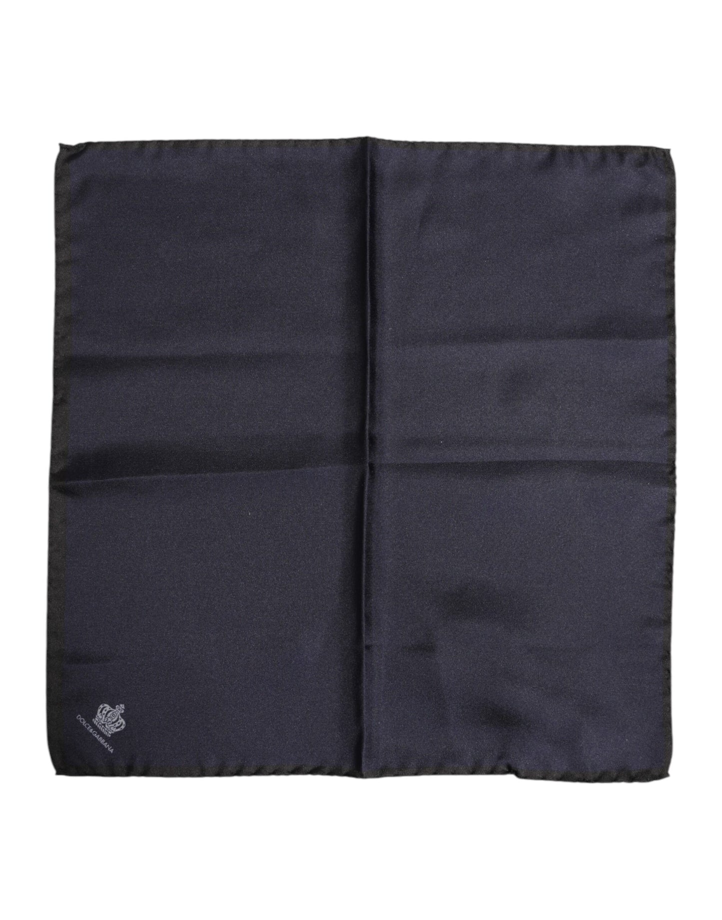 Dolce & Gabbana Blauer DG Crown Silk Square Herren Foulardschal