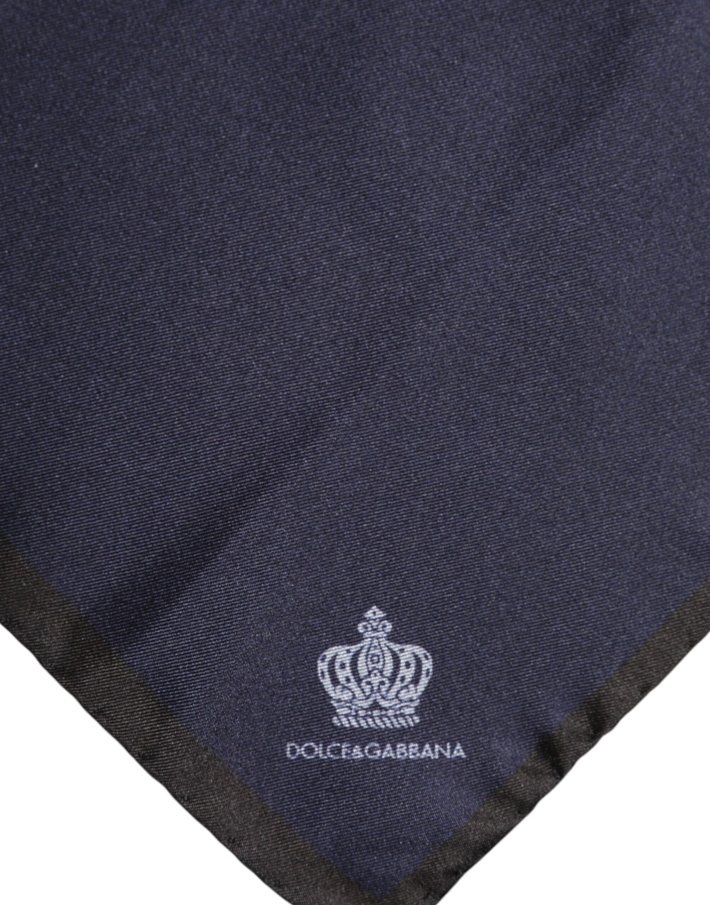 Dolce & Gabbana Blauer DG Crown Silk Square Herren Foulardschal