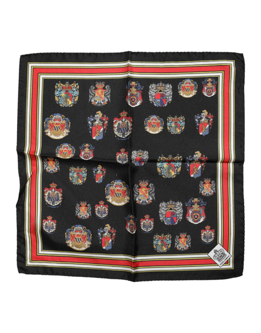 Dolce & Gabbana Multicolor Seide Quadrat Männer Foulard Schal
