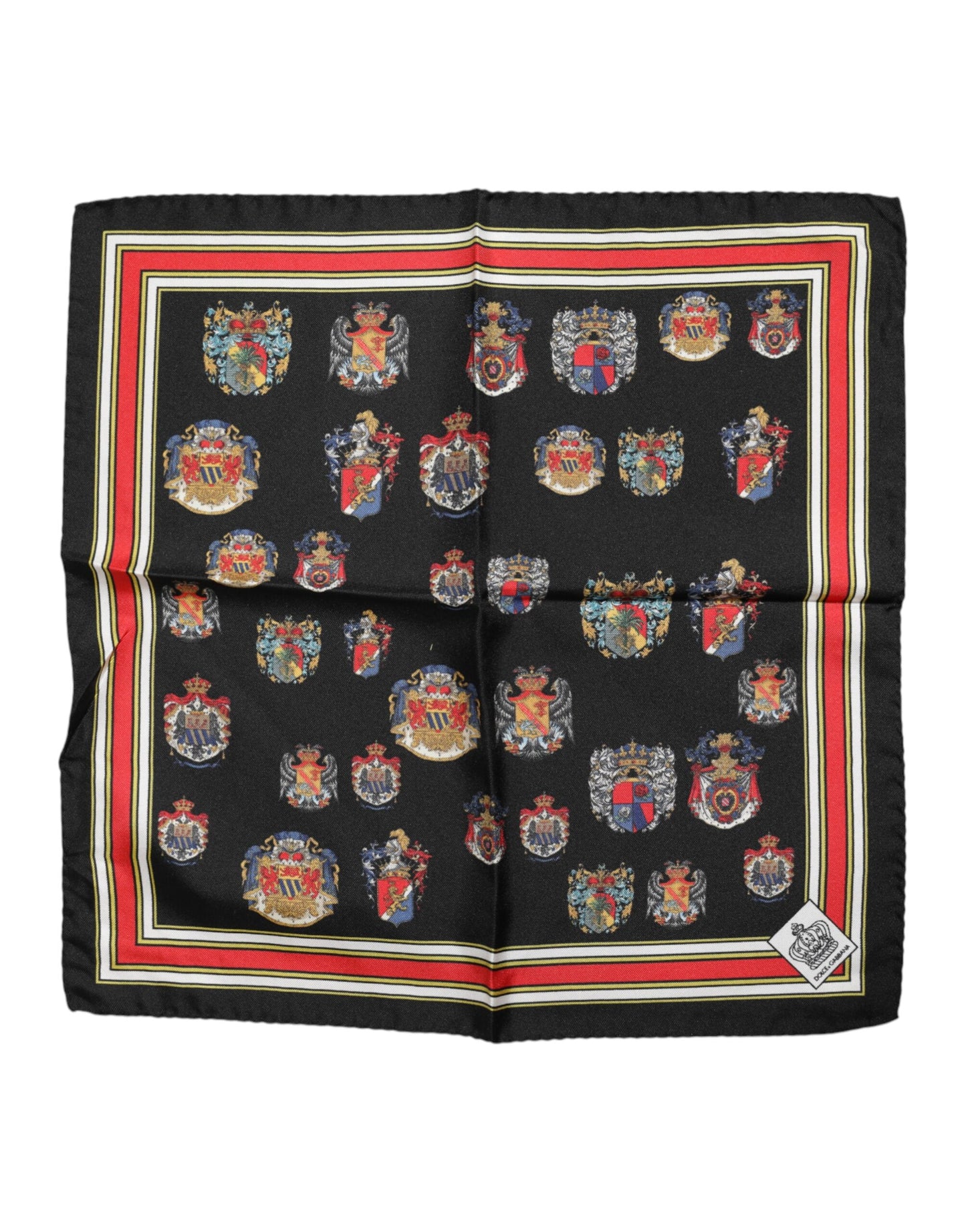 Dolce & Gabbana Multicolor Seide Quadrat Männer Foulard Schal