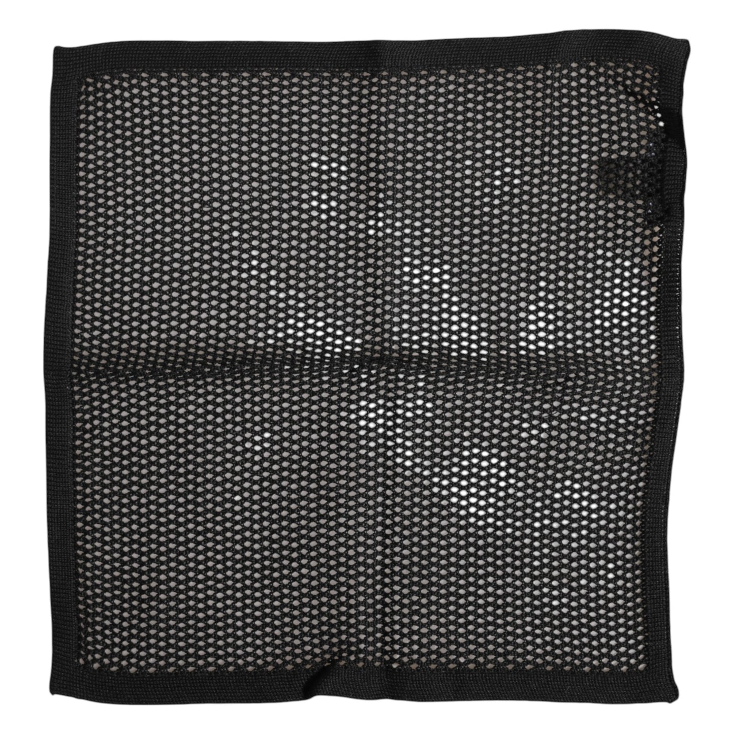 Dolce & Gabbana Schwarz gemusterter quadratischer Foulardschal aus Baumwolle