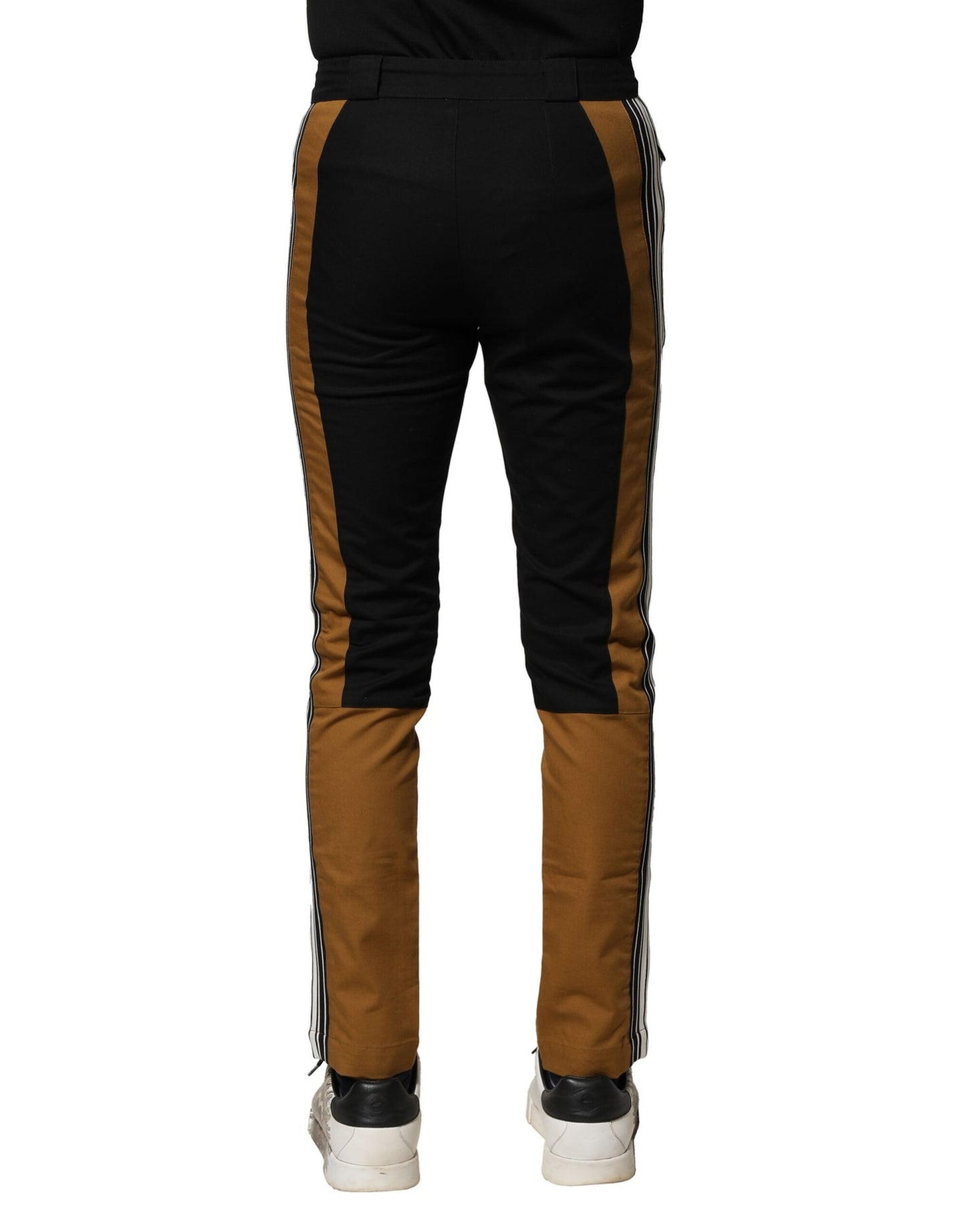 Dolce & Gabbana Multicolor Baumwolle Slim Fit Männer Hosen