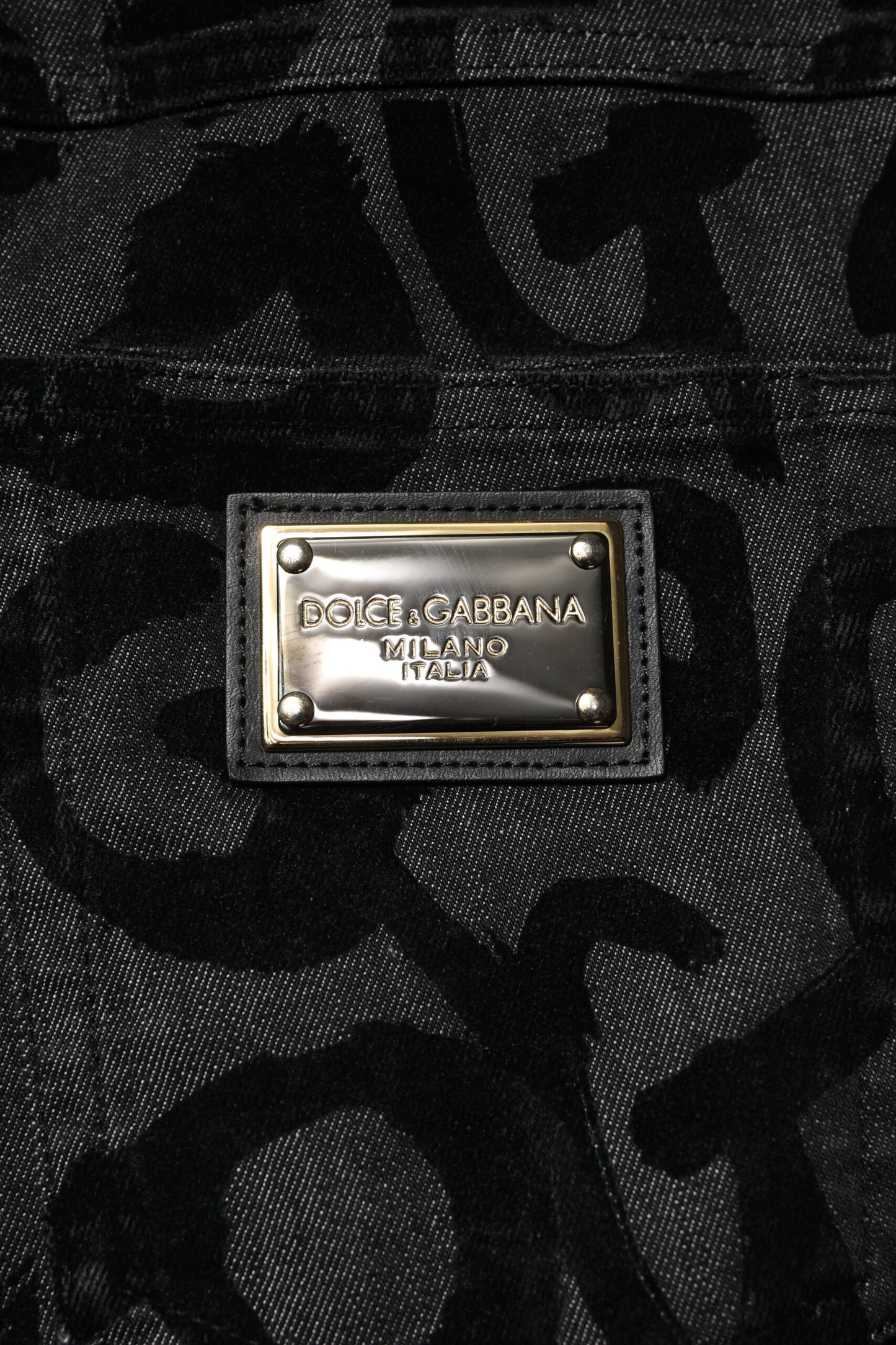 Dolce & Gabbana Graue Baumwolle DG Logo Straight Herren Denim Jeans