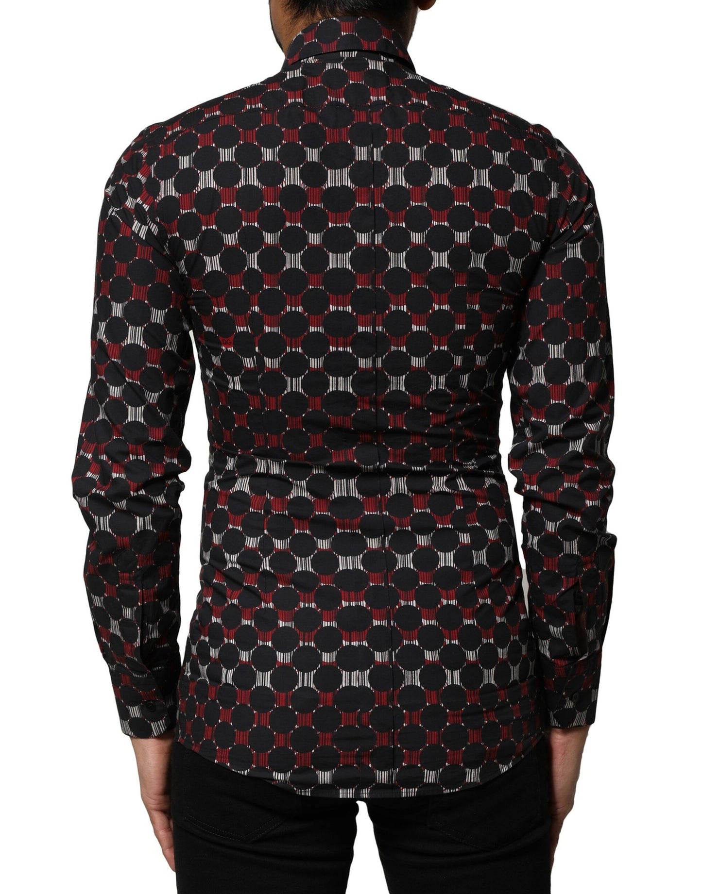 Dolce & Gabbana Multicolor Baumwolle GOLD Langarmhemd