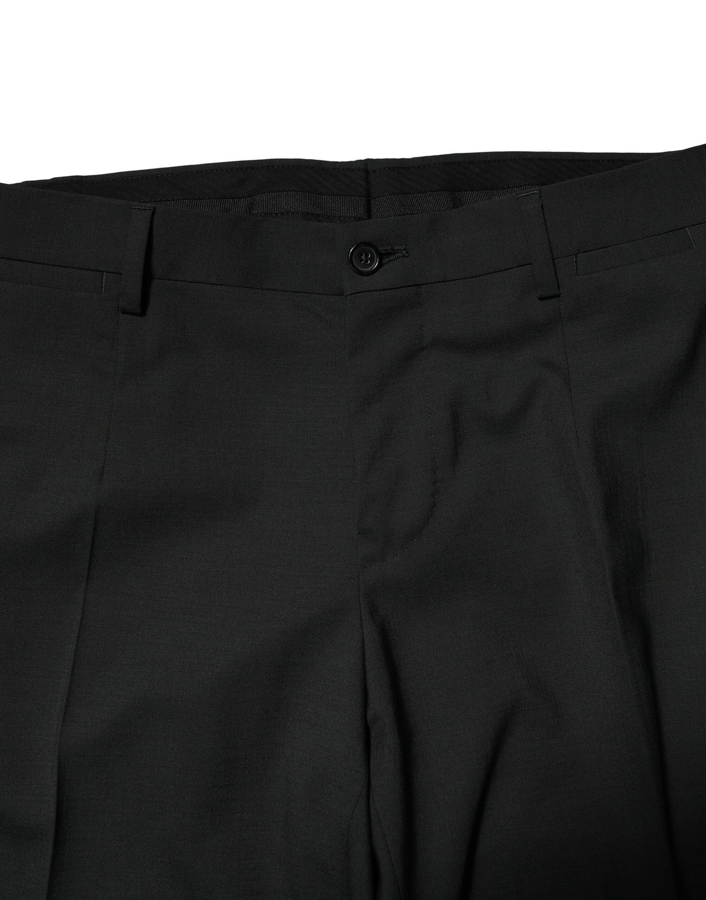 Dolce & Gabbana Schwarzer einreihiger Anzug aus Wolle (2 Teile)