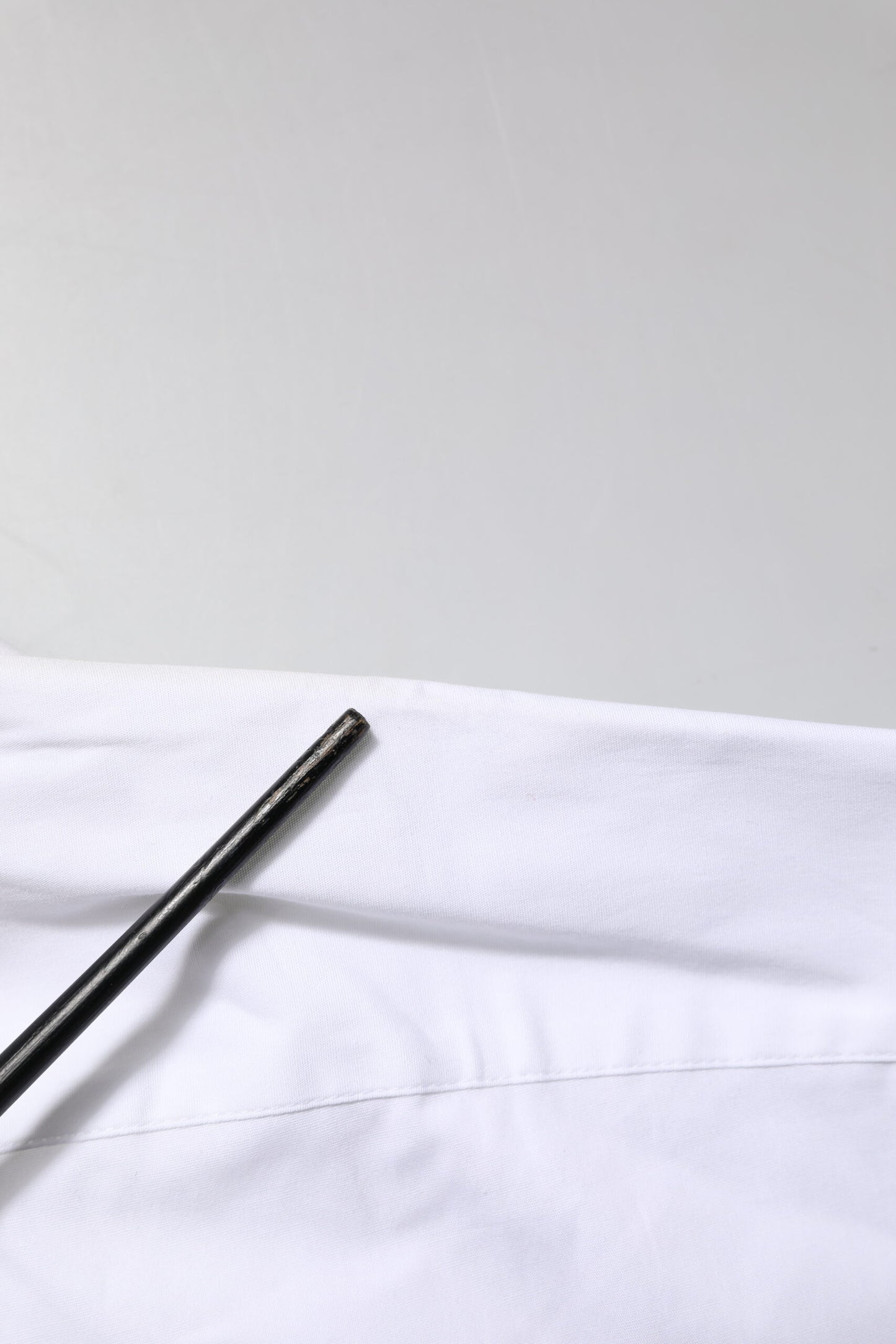 Dolce & Gabbana Weißes GOLD Baumwollkragenhemd Top