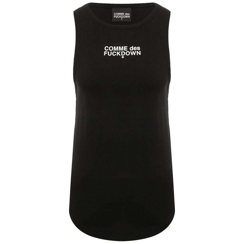 Comme Des Fuckdown "Schwarzes Baumwoll-Tank-Top für Frauen"