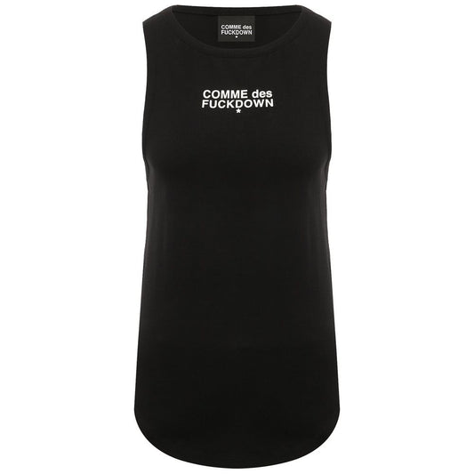 Comme Des Fuckdown "Schwarzes Baumwoll-Tank-Top für Frauen"