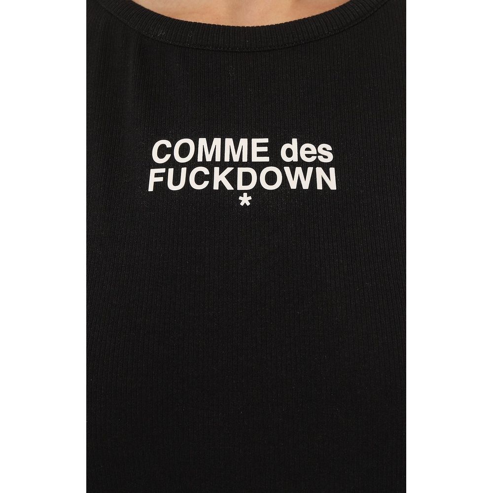 Comme Des Fuckdown "Schwarzes Baumwoll-Tank-Top für Frauen"