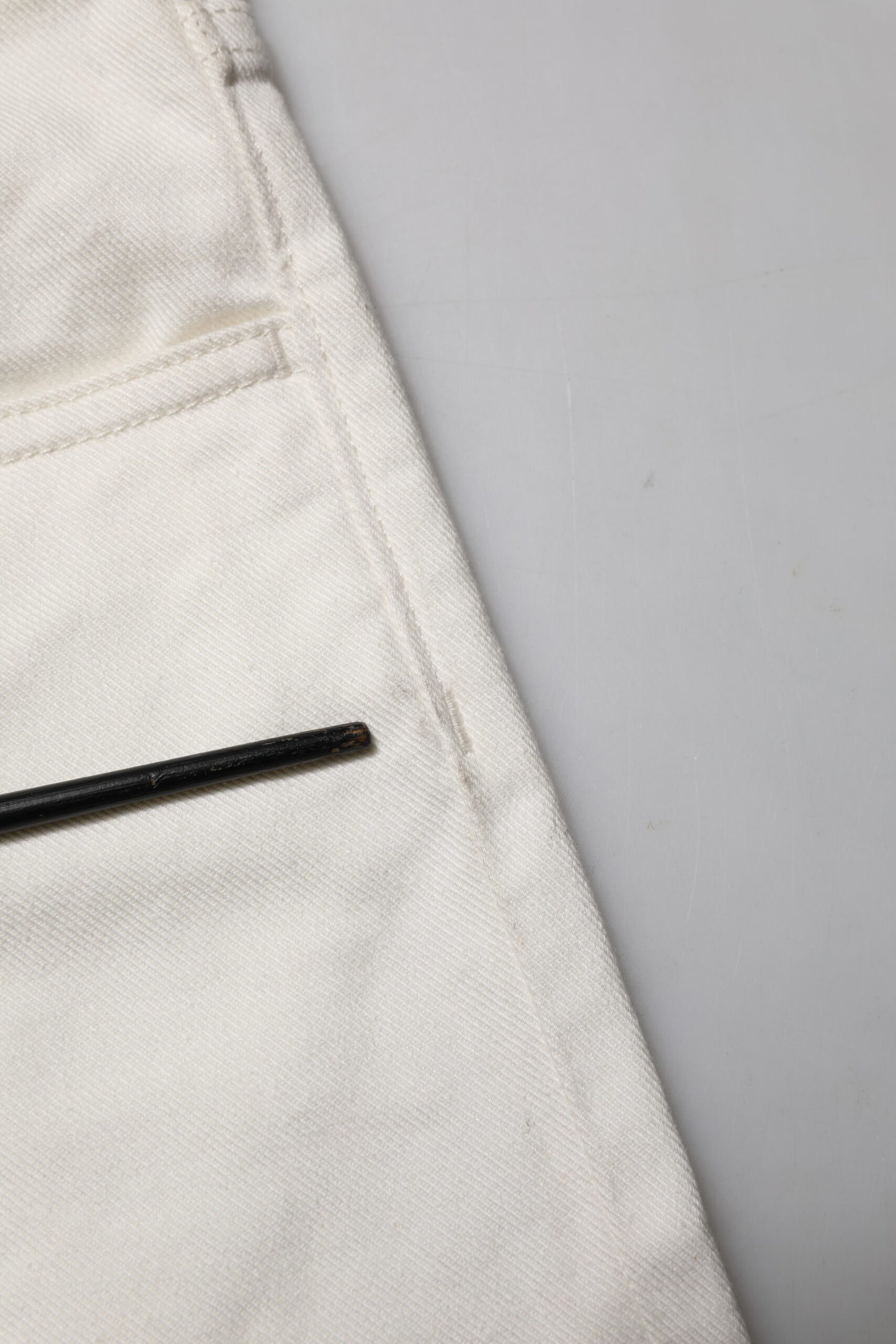 Dolce & Gabbana Weiße Baumwolle Skinny Männer Denim Jeans