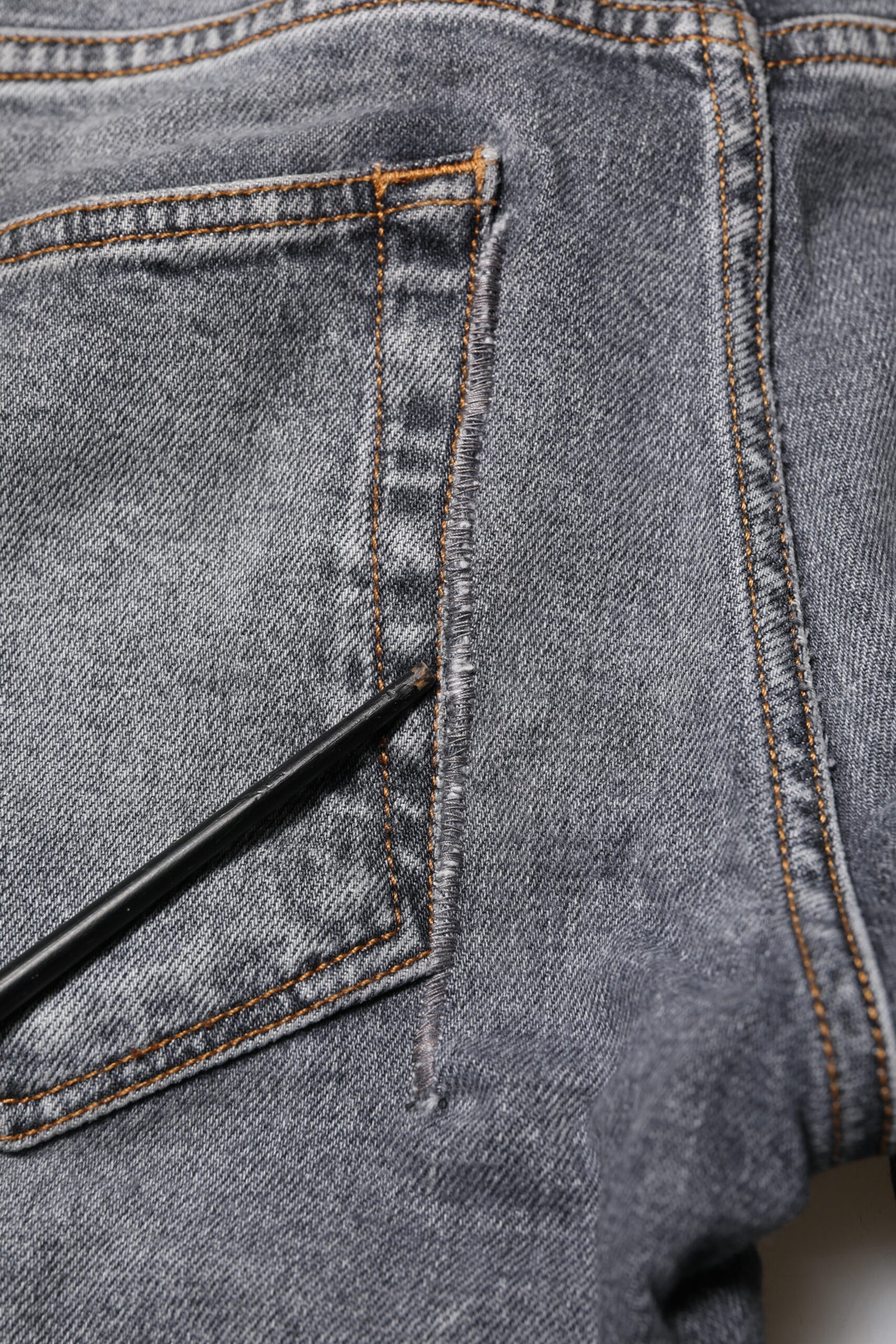 Dolce & Gabbana Graue Baumwolle Skinny Männer Denim Jeans