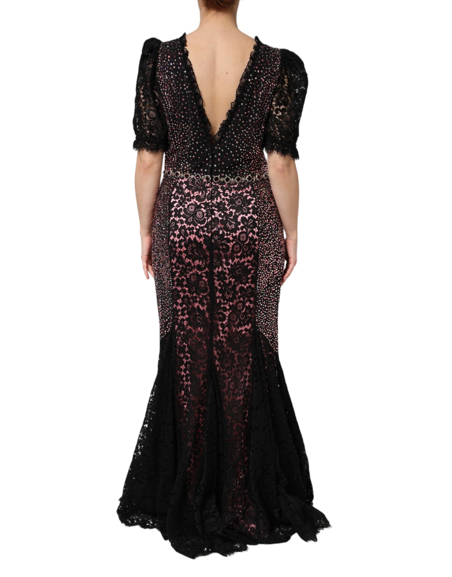 Dolce & Gabbana Multicolor Verziertes Meerjungfrauenkleid Kleid