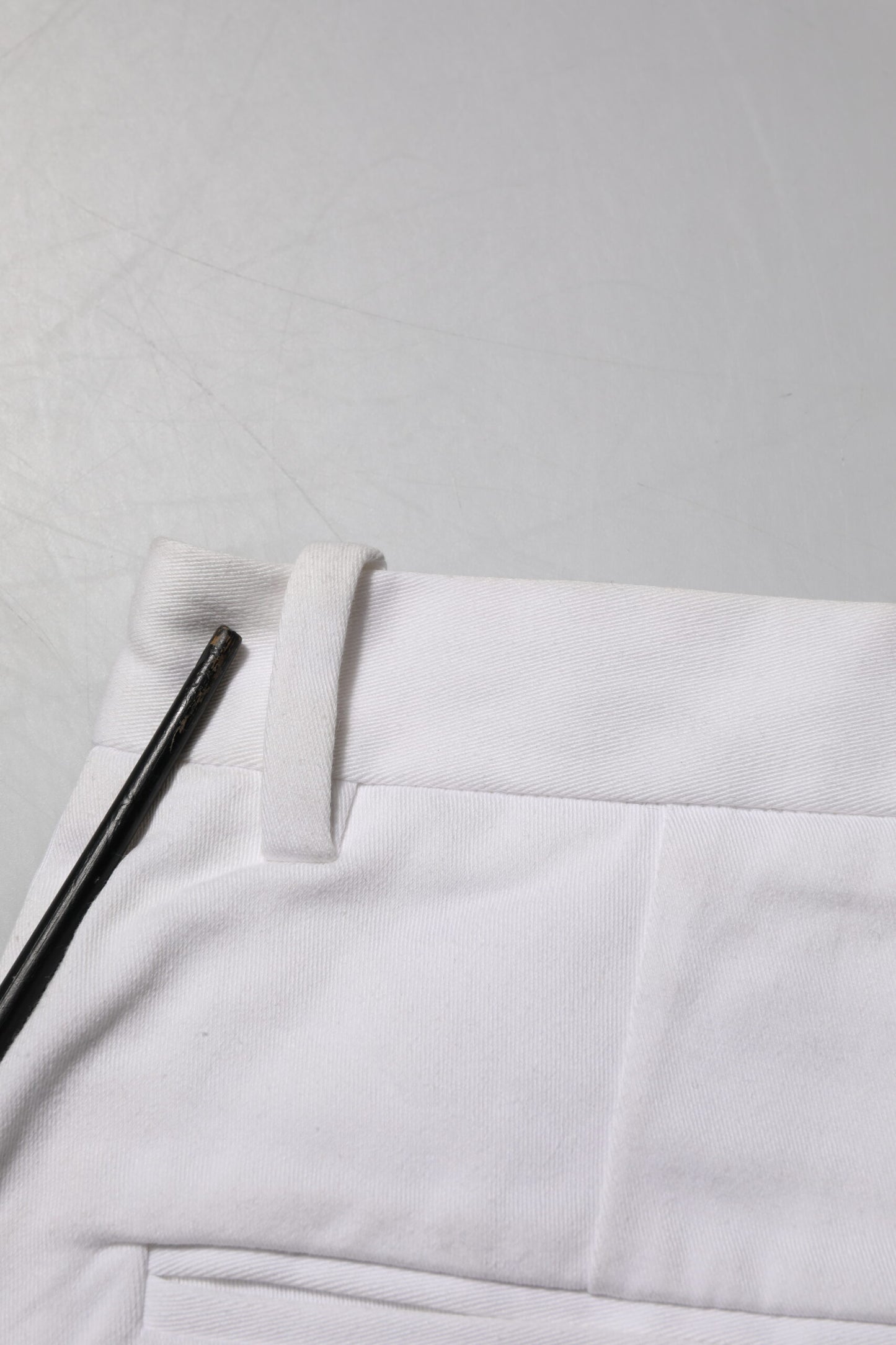 Dolce & Gabbana Weiße Bermuda-Shorts aus Baumwolle mit mittlerer Taille für Frauen