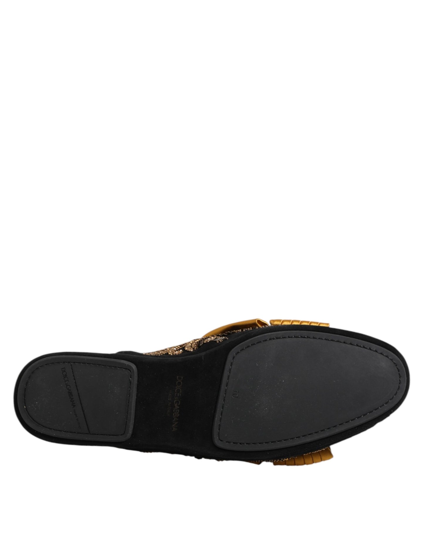 Dolce & Gabbana Multicolor verschönerte flache Sandalen Schuhe