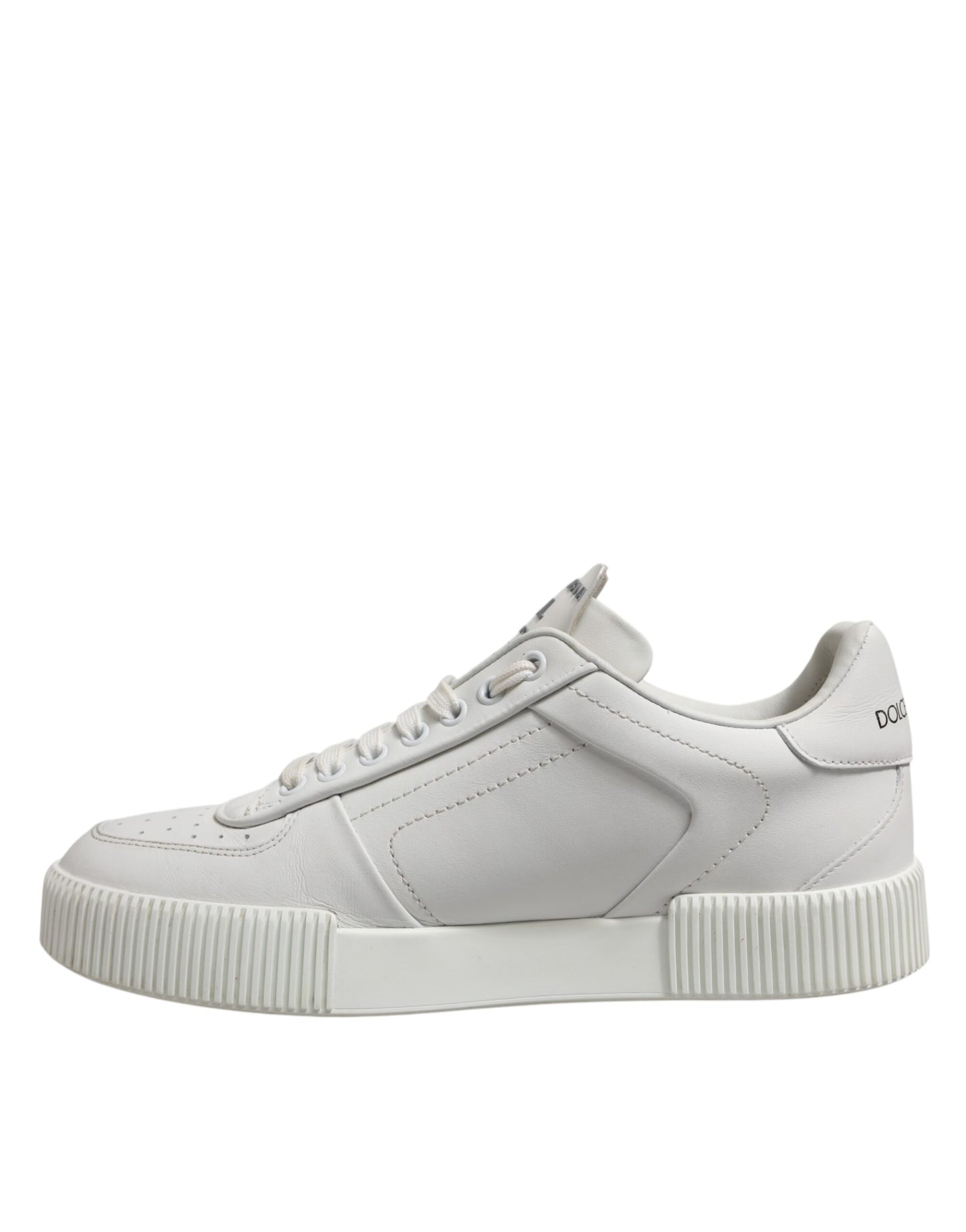 Dolce & Gabbana Weiß Miami Leder Low Top Männer Turnschuhe Schuhe