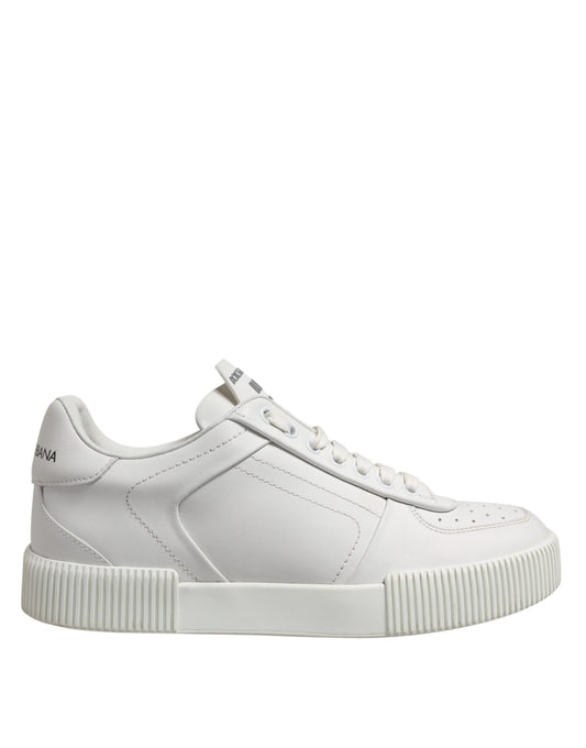 Dolce & Gabbana Weiß Miami Leder Low Top Männer Turnschuhe Schuhe