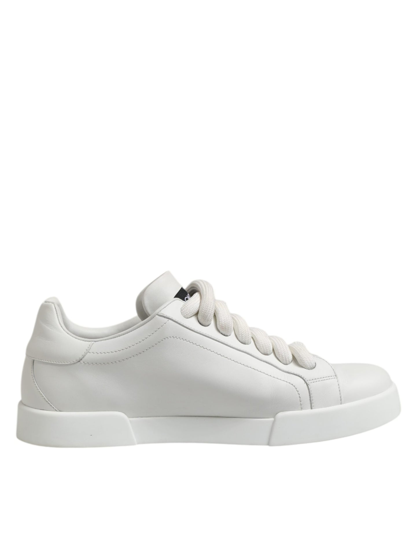 Dolce & Gabbana Weiß Logo Lace Up Low Top Männer Turnschuhe Schuhe