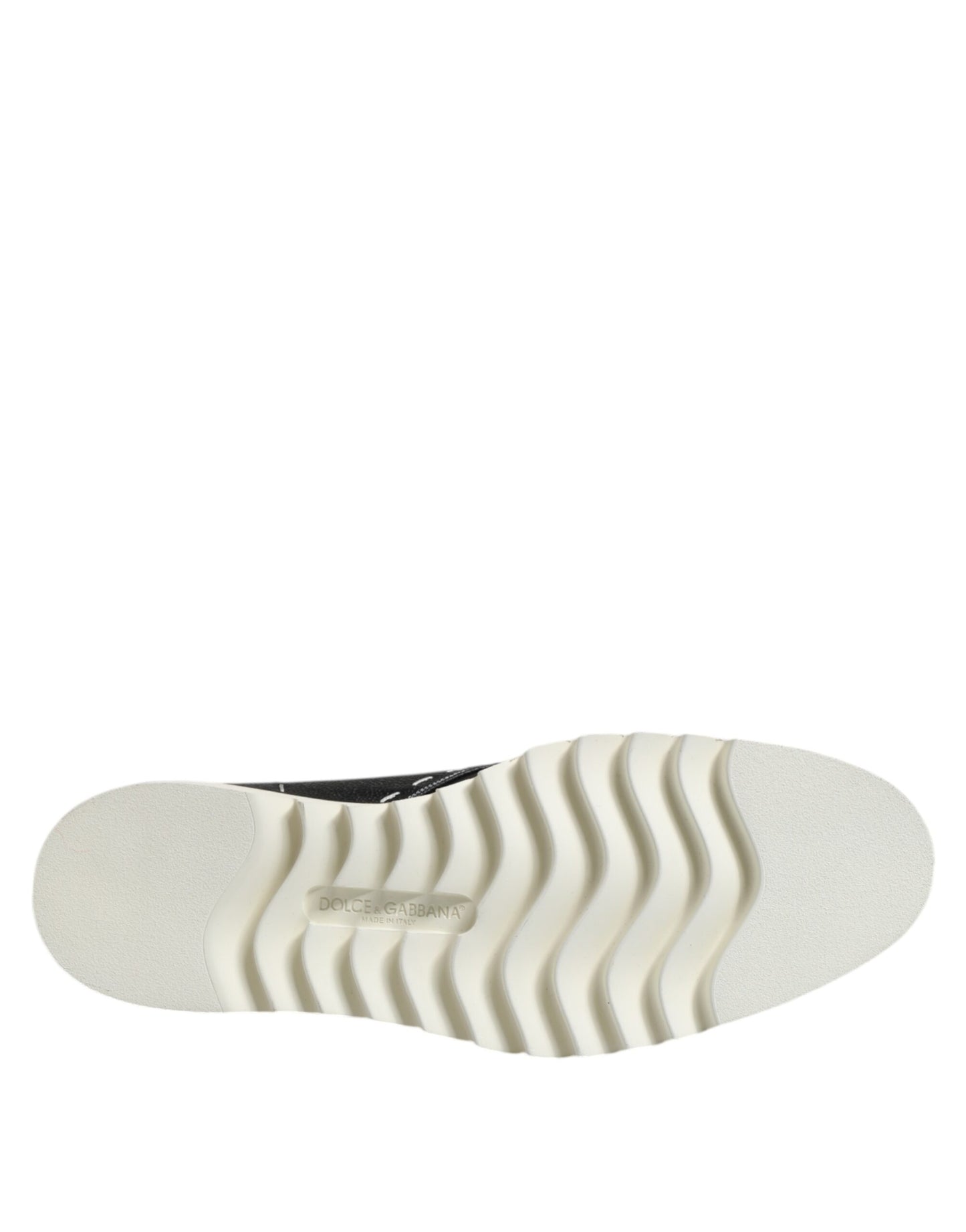 Dolce & Gabbana Schwarz Weiß Leder Stiefelette Schuhe