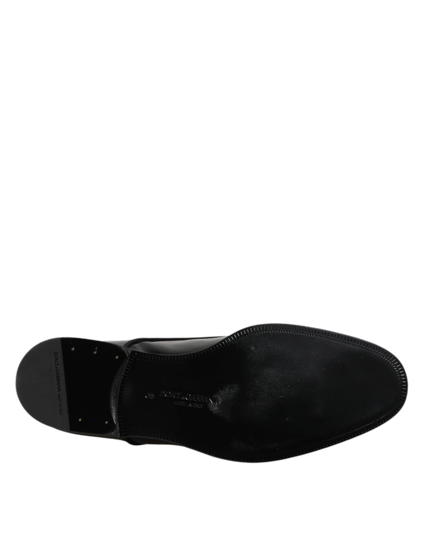 Dolce & Gabbana Schwarze Lackleder Derby-Schuhe für formelle Anlässe