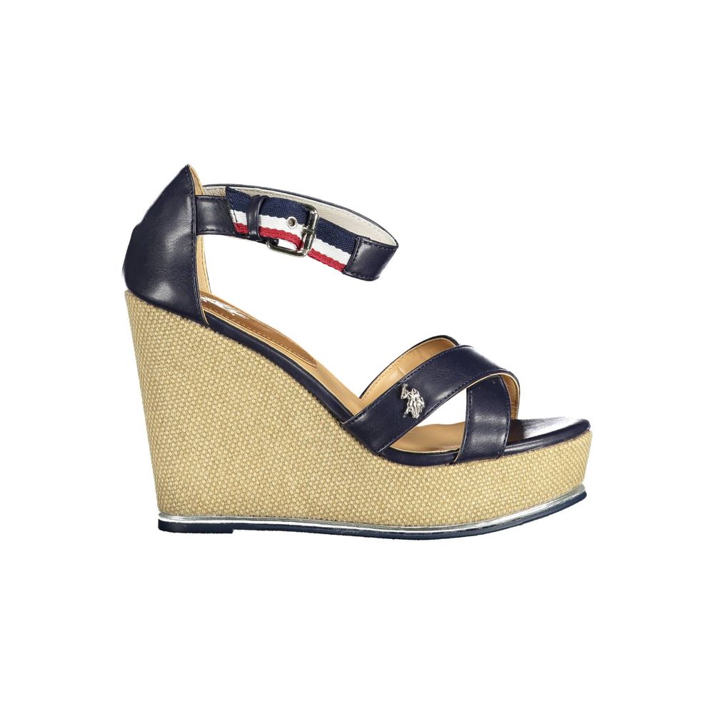 U.S. POLO ASSN. Blaue Baumwollsandale