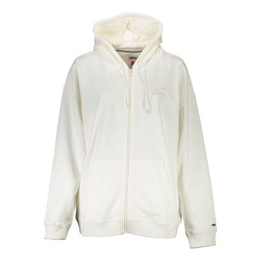 Tommy Hilfiger Weißer Baumwoll-Hoodie für Frauen