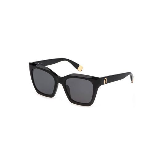 Furla Schwarze Acetat-Sonnenbrille für Frauen